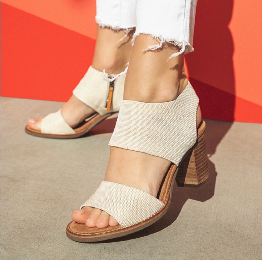 TOMS Majorca Block Heel Sandals Sz 9